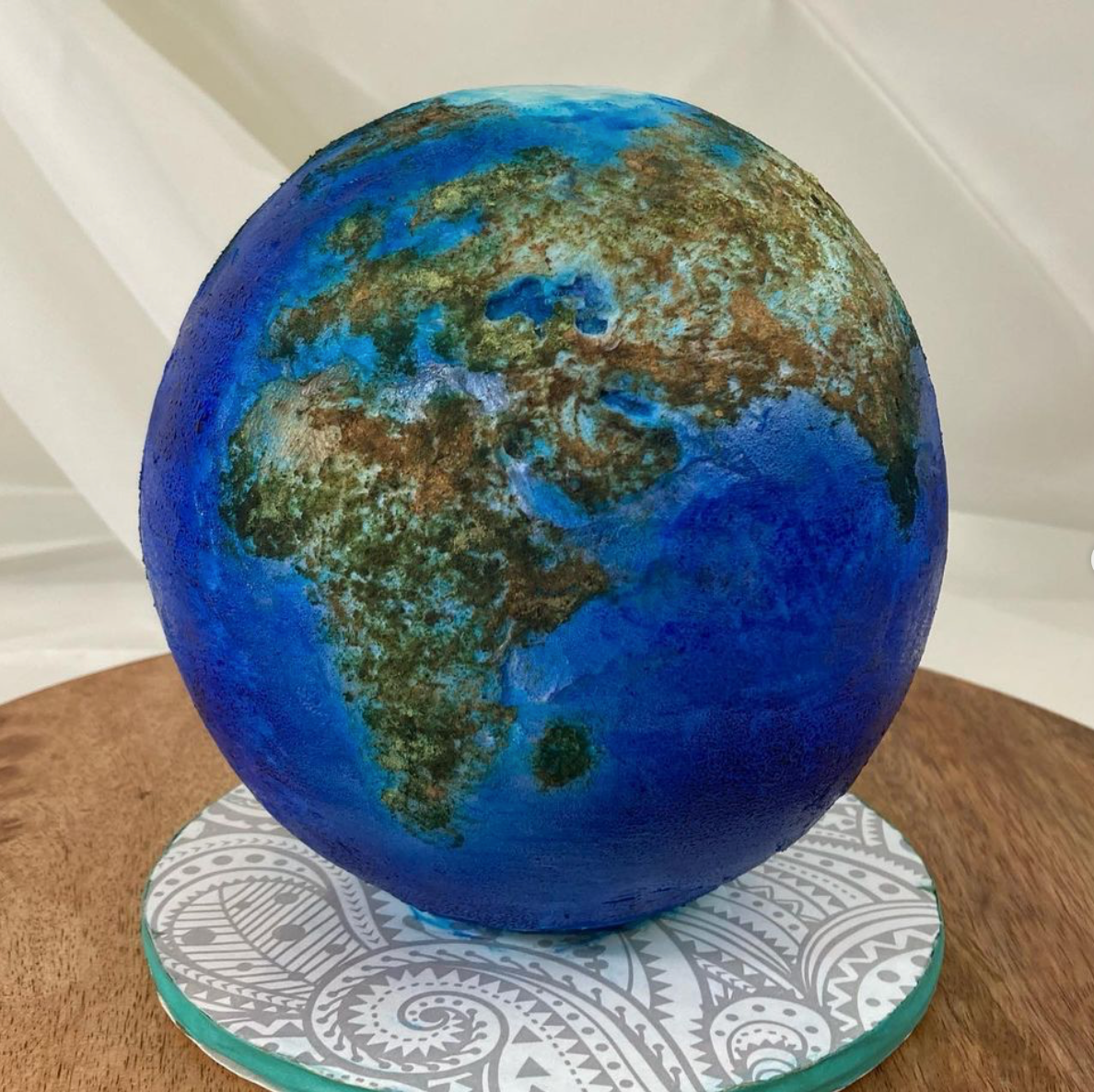 Earth shaped birthday cake 3d illustration ,generative ai 22820469 Stock  Photo at Vecteezy